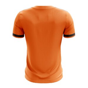 Polyester Collared Badminton T-Shirts for Men Orange Color