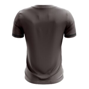 Men Badminton T-Shirt | Polo Neck Sports Jersey - Dark Grey Color