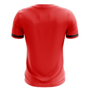 Men's Performance Badminton Polo Shirt Tshirt | Sports Club Jersey Red Color