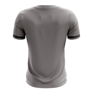 Men’s Grey Badminton T-Shirt Regular Fit for Sports Player Jersey Dark Grey Color