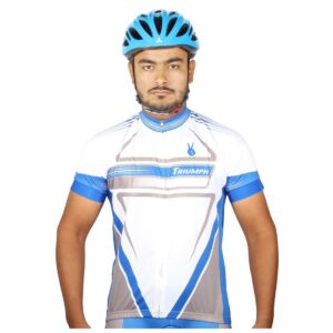 Mens Cycling Jersey Biker Short Sleeve Shirt Quick Dry Full Zip Bicycle Upper Wear