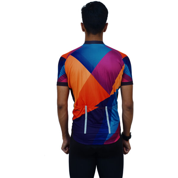 Polyester Cycling Jersey for Men Multicolor