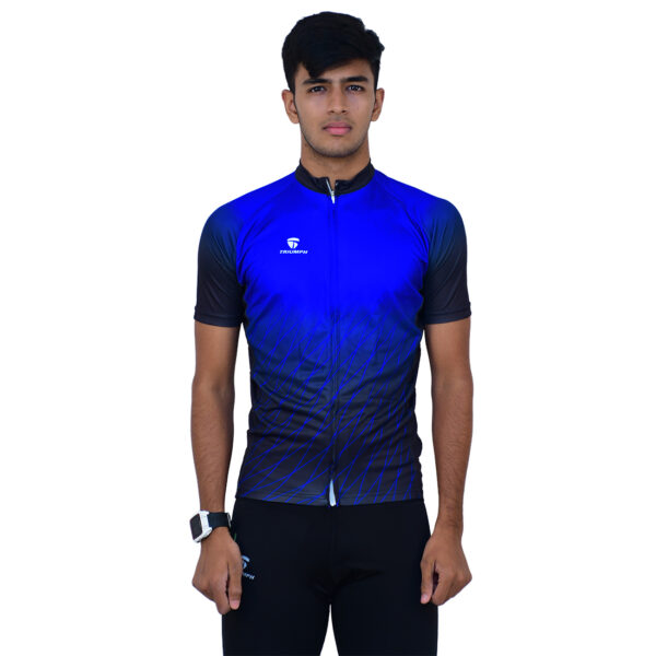 Cycling Jersey for Men | Custom Cycling Clothing Dark & Light Blue