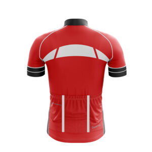 Sublimated Exclusive Cycling Jersey for Men Red, White & Black Color