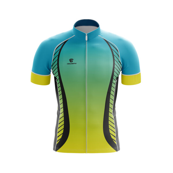 Men’s Cycling Jersey | Customised Bicycle Apparel for Cyclist Blue & Yellow Color