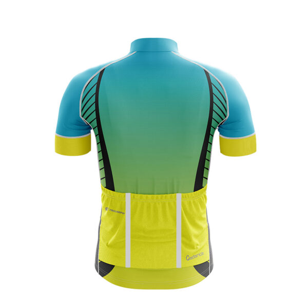 Men’s Cycling Jersey | Customised Bicycle Apparel for Cyclist Blue & Yellow Color