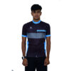 Long Ride Bicycle Jersey for Men | Custom Cycling Clothes Black & Blue Color