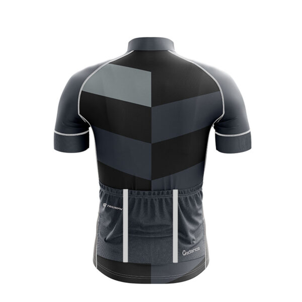 Customized Branded Cycling Jersey Online Black & Grey Color