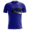 Yoga Gym Fitness Graphic T-shirt Blue Color