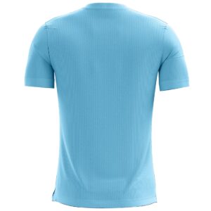 Yoga Gym Fitness Graphic T-shirt for Men Sky Blue Color