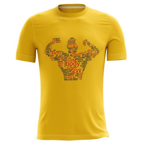 Gym Wear T-Shirts for Men | Custom Sportswear Yellow Color