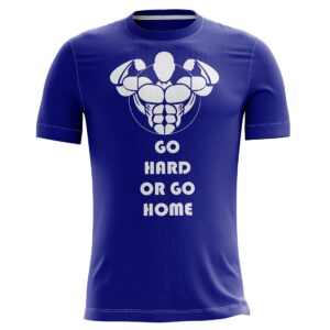 Active Wear Sports Gym T-Shirt for Men Blue Color