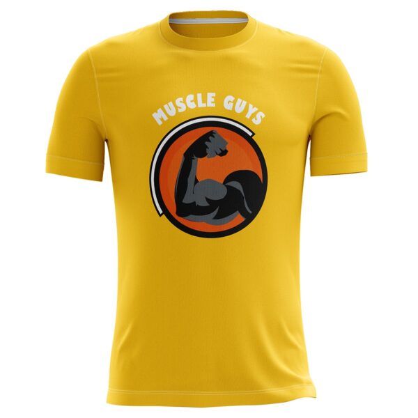 Gym Clothes | Custom Sports Wear T-Shirt for Men Yellow Color