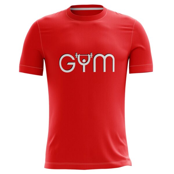 Men Workout Gym Bodybuilding Muscle T Shirts Red Color