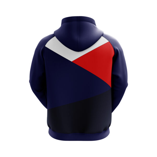 Men’s Online Winter Hoodies Navy Blue, Red & White Color