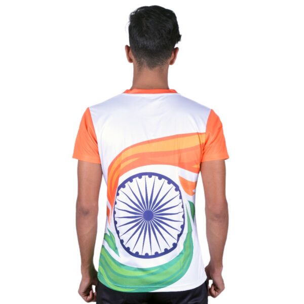 Stand Out this Independence and Republic Day! Shop T-Shirts Indian Tri White & Orange Color