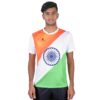 India Flag Printed Republic / Independence Day Jersey Men’s Tees Indian Tri White Color
