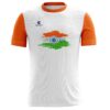 India Flag Printes White Orange T-shirt for Men Boys White & Orange Tri Color