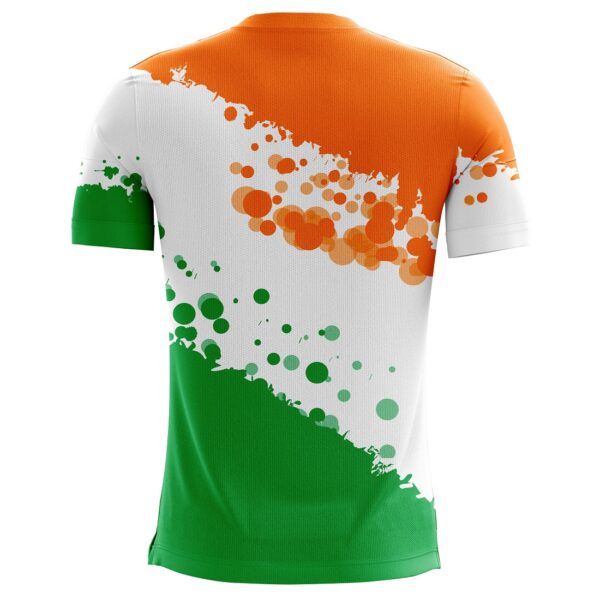 Indian Tricolor Full Printed Mens Casual T-shirt | Boys Jersey Indian Indian Tri Color