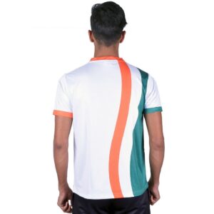 Independence Day Round Neck Casual Tshirt for Men / Boy White Indian Tri Color