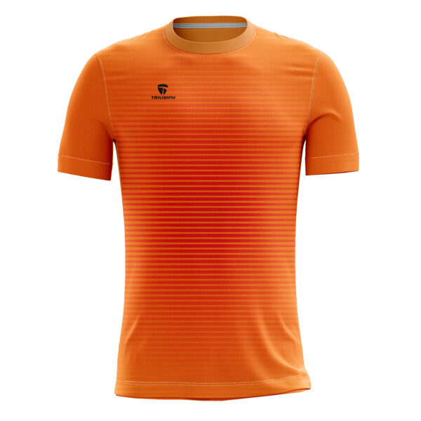 Kabaddi Jersey with Number and Name Printed Orange Color