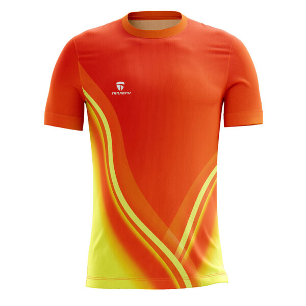 Triumph Pro Kabaddi Jersey | Custom Sportswear Orange & Yellow Color