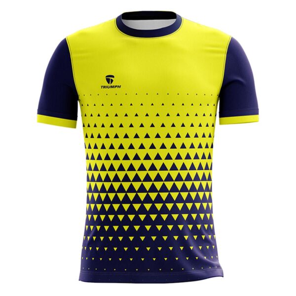 Men’s Jogging Dri-Fit T-shirt & Jersey Yellow & Navy Blue Color