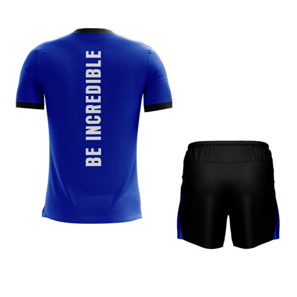 Men's Jogging Sports Jersey & Shorts Blue & Black Color