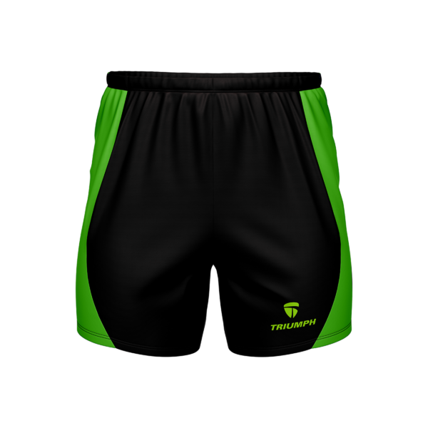 Men’s Light Weight Running Short Black & Green Color