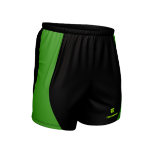 Men’s Light Weight Running Short Black & Green Color