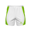 Men’s Designer Running Shorts White & Green Color