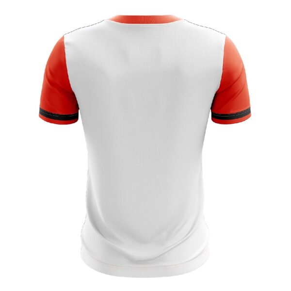 Table Tennis Jersey Polo Tshirts Online | Custom Tennis Clothing White & Orange Color