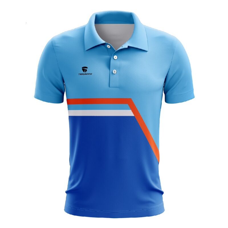 Men's Table Tennis Tshirt Regular Fit Polo Sky Blue – view 1