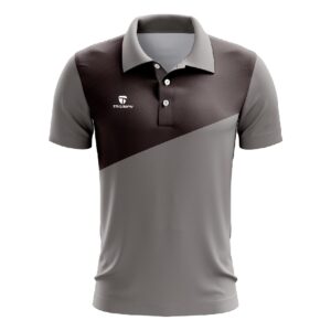Athletic Table Tennis T Shirt | Custom Sports Clothing Grey & Black Color