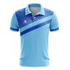 Polo TShirts for Men | Performance Athletic Collared Table Tennis T-Shirt Sky Blue Color
