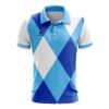 Men’s Table Tennis Polo Shirts Short Sleeve Dry Fit Sports Jersey Sky Blue Color