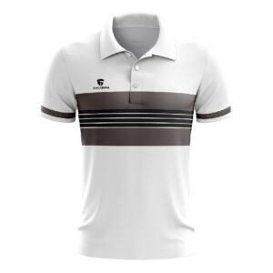 White Tennis T Shirts for Men | Athletic Sports Polo Jersey