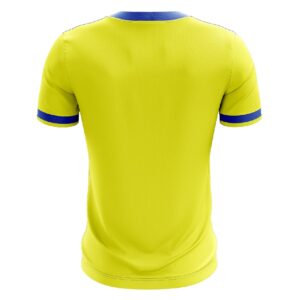 Table Tennis T-Shirt Short Sleeve Regular Fit Collared T Shirts for Players White Yellow & Blue