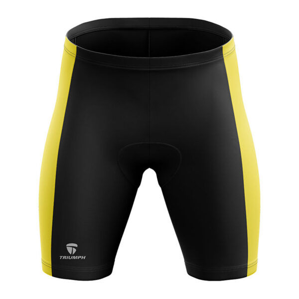 Cycling Shorts for Men's | Bicycle Padded Tights Half Pant Black & Yellow Color