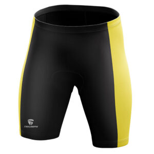 Cycling Shorts for Men's | Bicycle Padded Tights Half Pant Black & Yellow Color