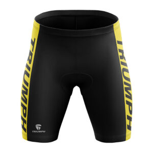 Gel Padded Cycling Bottoms | Men’s Cycling Shorts with Padding Black & Yellow Color