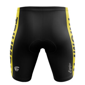 Gel Padded Cycling Bottoms | Men’s Cycling Shorts with Padding Black & Yellow Color