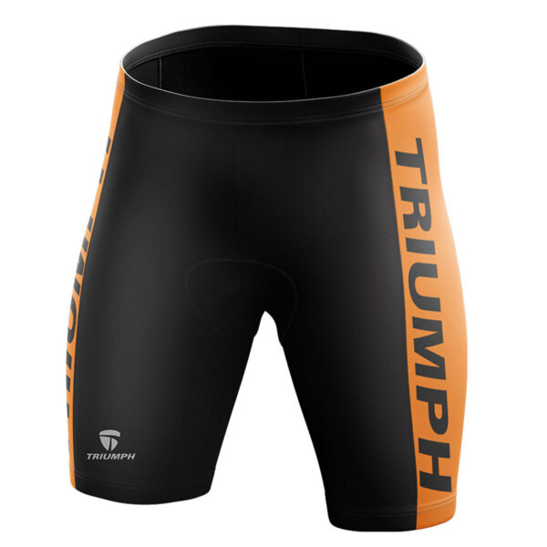 Men’s Cycling Shorts | Gel Tech Padded Bicycle Riding Shorts Black & Orange Color