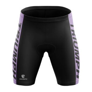 Padded Cycling Shorts | Bike Bicycle Pants Tights for Men Cyclist Black & Purple Color