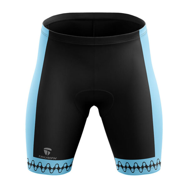 Long Riding Stylish Gel Padded Bicycle Shorts Black & Blue Color