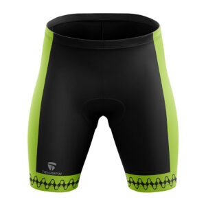 Cycling Shorts for Men | Mountain Ride Gel Tech Padded Tights Black & Green Color