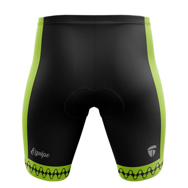 Cycling Shorts for Men | Mountain Ride Gel Tech Padded Tights Black & Green Color