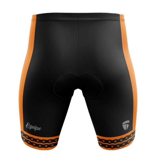 Professional Men’s Road Bike Riding Cycling Shorts Black & Orange Color