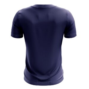 Badminton Men's Apparels | Custom Sports Jersey Tees - White and Navy Blue Color