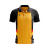 Cricket Half Sleeve Training Jersey for Men Yellow & Black Color